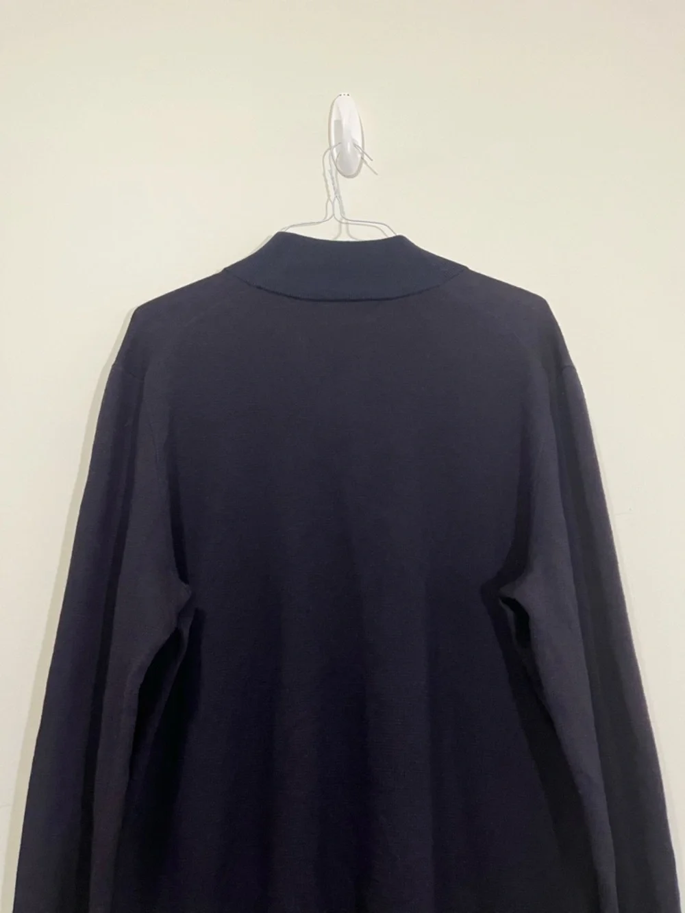 Banana Republic Sweater Mens XL Baruffa 100% Extra Fine Merino Wool 1/4 Zip